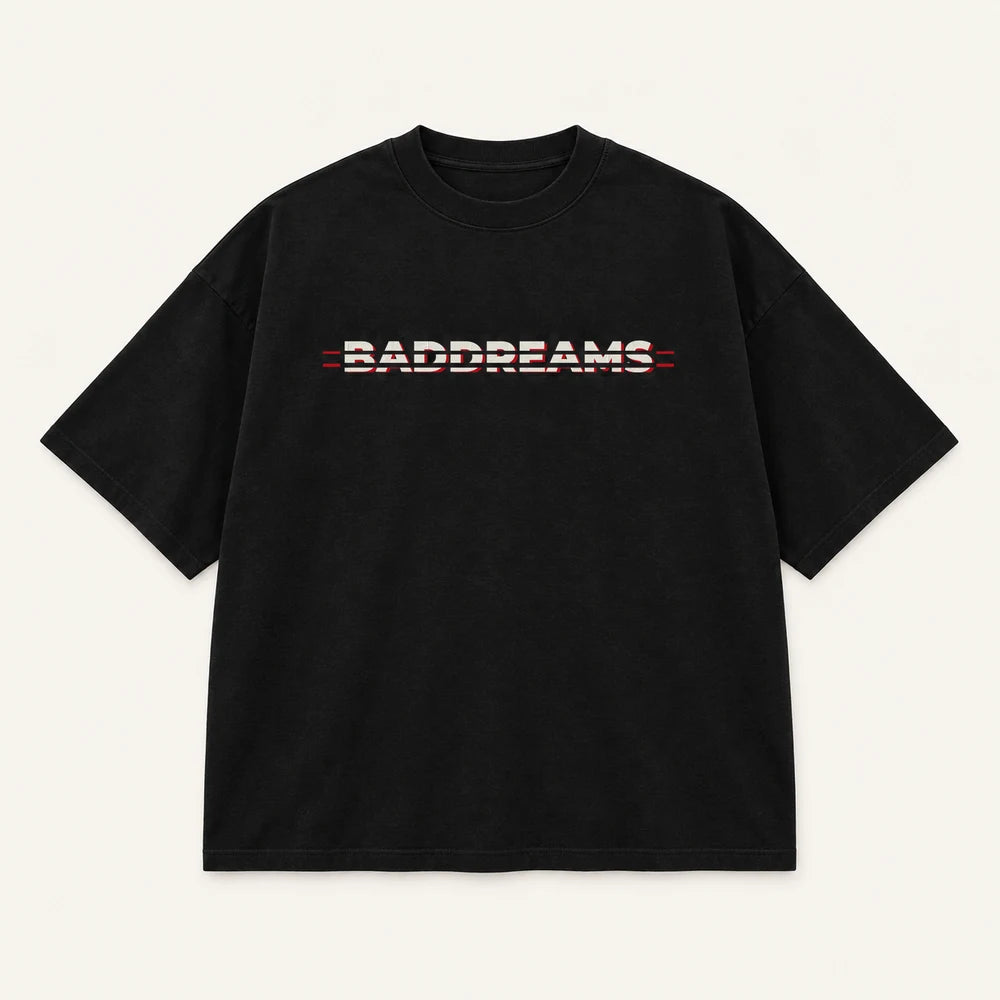 Corrupted Signal black garment mockup